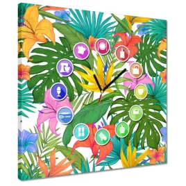 zegary-40x40-liscie-monstery-listki