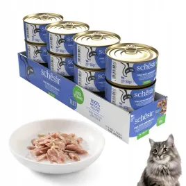 schesir-candb-mokra-karma-dla-kota-tunczyk-szprotki-w-galarecie-zestaw-12x85g