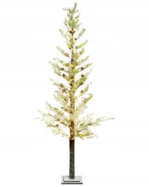 dekoracja-ogrodowa-led-sztuczna-choinka-245-cm-biala-osniezone-drzewko