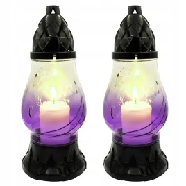 2x-znicz-ozdobny-szklany-na-grob-cmentarz-lampion-dekoracyjny-roza-fiolet