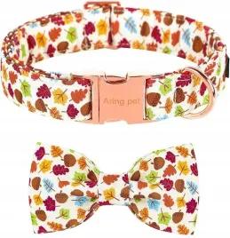 obroza-materialowa-dla-psa-z-kokarda-rozmiar-s-regulowana-w-liscia-klonowe