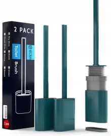 szczotka-toaletowa-silikonowa-wolnostojaca-lub-zawieszana-zielona-2-szt