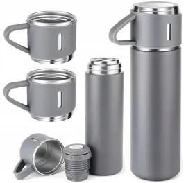 termos-turystyczny-prozniowy-3-kubki-zestaw-szary-500ml