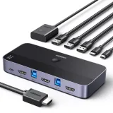 przelacznik-kvm-ugreen-cm664-hdmi-switch-2w1-czarny-stan-nowy