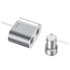 rozdzielacz-baseus-crdyq-0s-2x-gniazdo-zapalniczki-80w-2x-usb-a-3-1a-sreb
