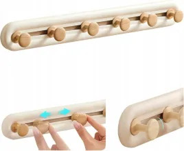 wieszak-z-ruchomymi-haczykami-samoprzylepny-kolor-bezowy-40cm