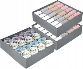 organizer-na-bielizne-skladany-do-przechowywania-ubran-zestaw-3szt-szary