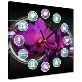 zegary-30x30-fioletowa-orchidea