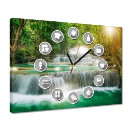 zegary-40x30-wodospad-w-azji