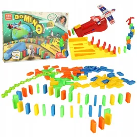 gra-edukacyjna-domino-klocki-wyrzutnia-samolot-ze-schodami-i-kula-zestaw