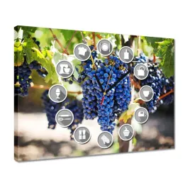 zegary-40x30-wino-winogrona-winnica