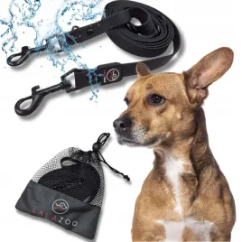 smycz-regulowana-treningowa-przepinana-linka-wodoodporna-pvc-3m-black