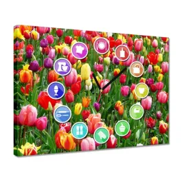 zegary-40x30-kolorowe-tulipany-na-lace