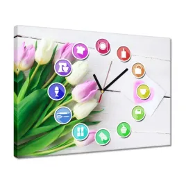 zegary-40x30-delikatne-tulipany
