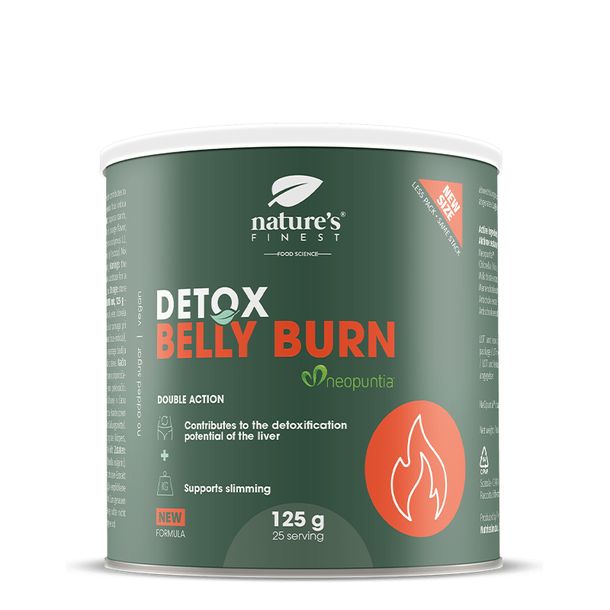 Detoks Belly Burn z Chlorellą & Ostropestem Plamistym- Nature's Finest 125g