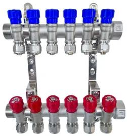 x-home-rozdzielacz-pex-1-x-16-mm-6-obwody-wody-zimnej-6-obwody-cieplej