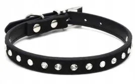 obroza-dla-psa-kota-czarna-z-cekinami-regulowana-ze-skory-pu-rozmiar-m