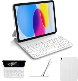 klawiatura-do-ipad-10-gen-109-magnetyczna-biala-hou-fy-10-azerty
