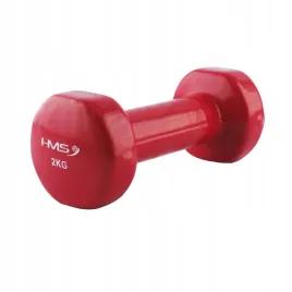 hantle-do-aerobiku-hms-2kg-czerwone-ciezarki-winylowe-fitness-zeliwo