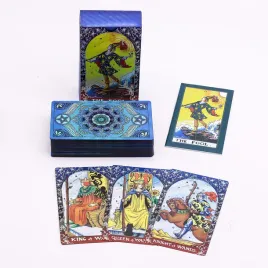 karty-tarota-z-niebieska-folia-i-przewodnikiem-mandala