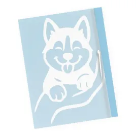 naklejka-pies-w-aucie-na-auto-husky-w-dloni-nie-krzywdz