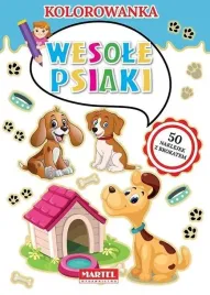 kolorowanka-wesole-psiaki-praca-zbiorowa