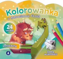 kolorowanka-z-tatuazami-fluo-dinozaury
