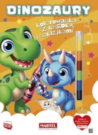 kolorowanka-dinozaury-z-kredka-i-naklejkami