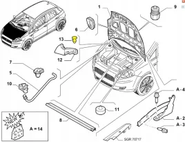 spinka-uszczelki-podszybia-fiat-grande-punto-evo