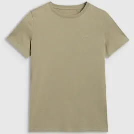 koszulka-chlopieca-4f-t-shirt-z-logo-bawelna-gladka-regular-zielony-152