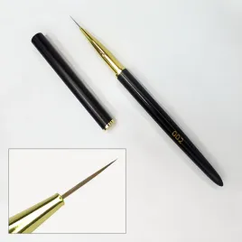 fox-pedzel-do-zdobien-paznokci-002-liner-7mm-czarno-zloty-syntetyczny
