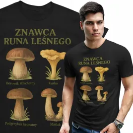 koszulka-meska-dla-grzybiarza-nadruk-grzyby-las-hobby-prezent
