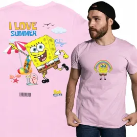 meska-koszulka-casual-na-lato-spongebob-i-love-summer