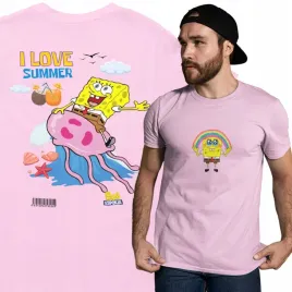 meska-koszulka-casual-na-lato-spongebob-i-love-summer