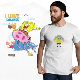 meska-koszulka-casual-na-lato-spongebob-i-love-summer