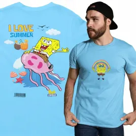 meska-koszulka-casual-na-lato-spongebob-i-love-summer