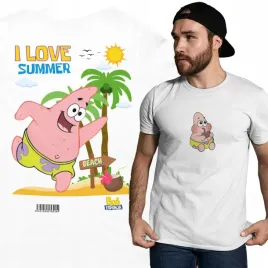 meska-koszulka-casual-na-lato-spongebob-i-love-summer-patryk-rozgwiazda