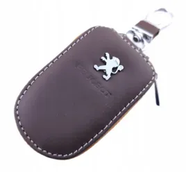 peugeot-etui-pokrowiec-skorzany-na-kluczyk-brazowy-elegancki