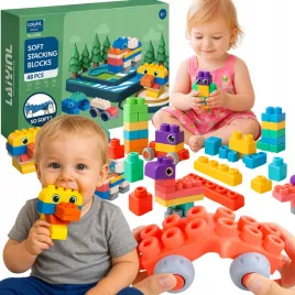 miekkie-klocki-gumowe-sensoryczne-konstrukcyjne-duze-zestaw-48szt-auto-18m