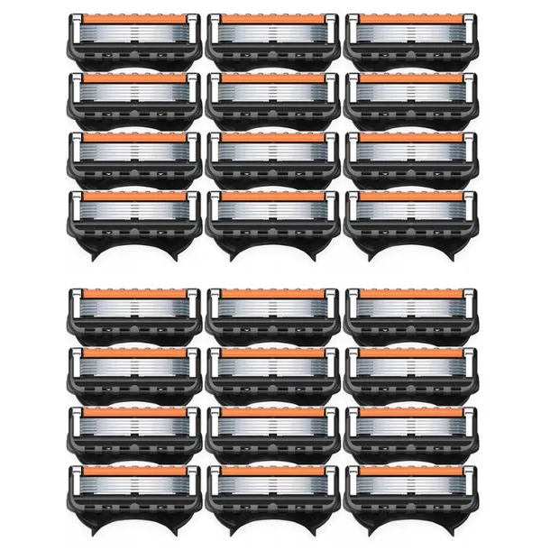 24x sztuk CZARNE WKŁADY GILLETTE FUSION 5 PROGLIDE OSTRZA NOŻYKI DO GOLENIA