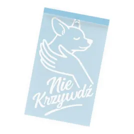 naklejka-pies-chihuahua-w-dloni-i-napis-nie-krzywdz-wycinana-z-folii