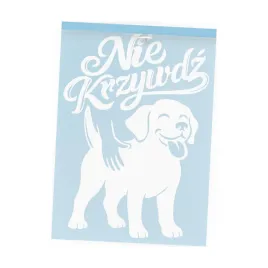 naklejka-pies-labrador-z-napisem-nie-krzywdz-wycinana-bez-tla