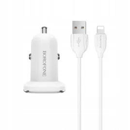 ladowarka-samochod-lightning-usb-borofone-2400-ma