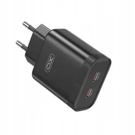 xo-ladowarka-sieciowa-l105-pd-35w-2x-usb-c-czarna
