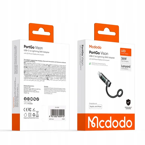 mcdodo-adapter-przejsciowka-usb-c-usb-typ-c-do-lightning-iphone-36w-miernik-marka-mcdodo-stan-nowy