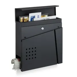 skrzynka-pocztowa-z-przegrodka-na-gazety-czarna