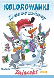 kolorowanki-zimowe-zabawy-zwierzatka