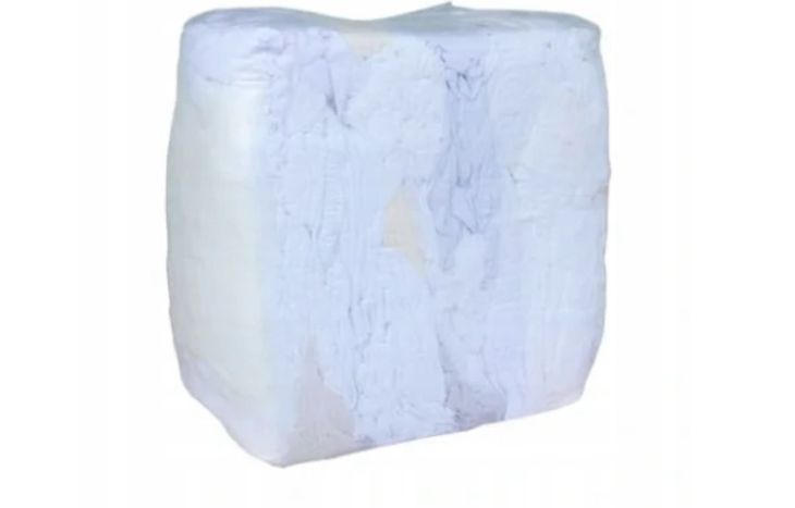 CZYŚCIWO BIAŁE BAWEŁNIANE CIĘTE, 10KG TRYKOT