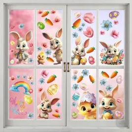 naklejki-wielkanocne-na-okno-pisanki-wielkanoc-zajace-dekoracje-dwustronne