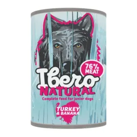 ibero-complete-junior-low-grain-turkey-and-banana-400-g-karma-mokra-dla-s